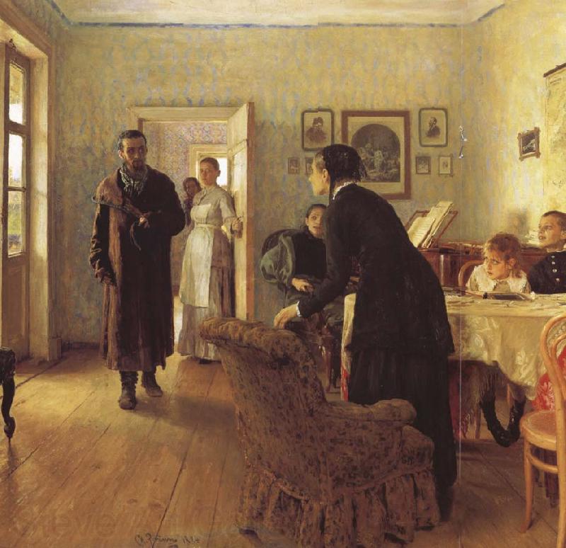 Ilya Repin They did Not Expect him Norge oil painting art